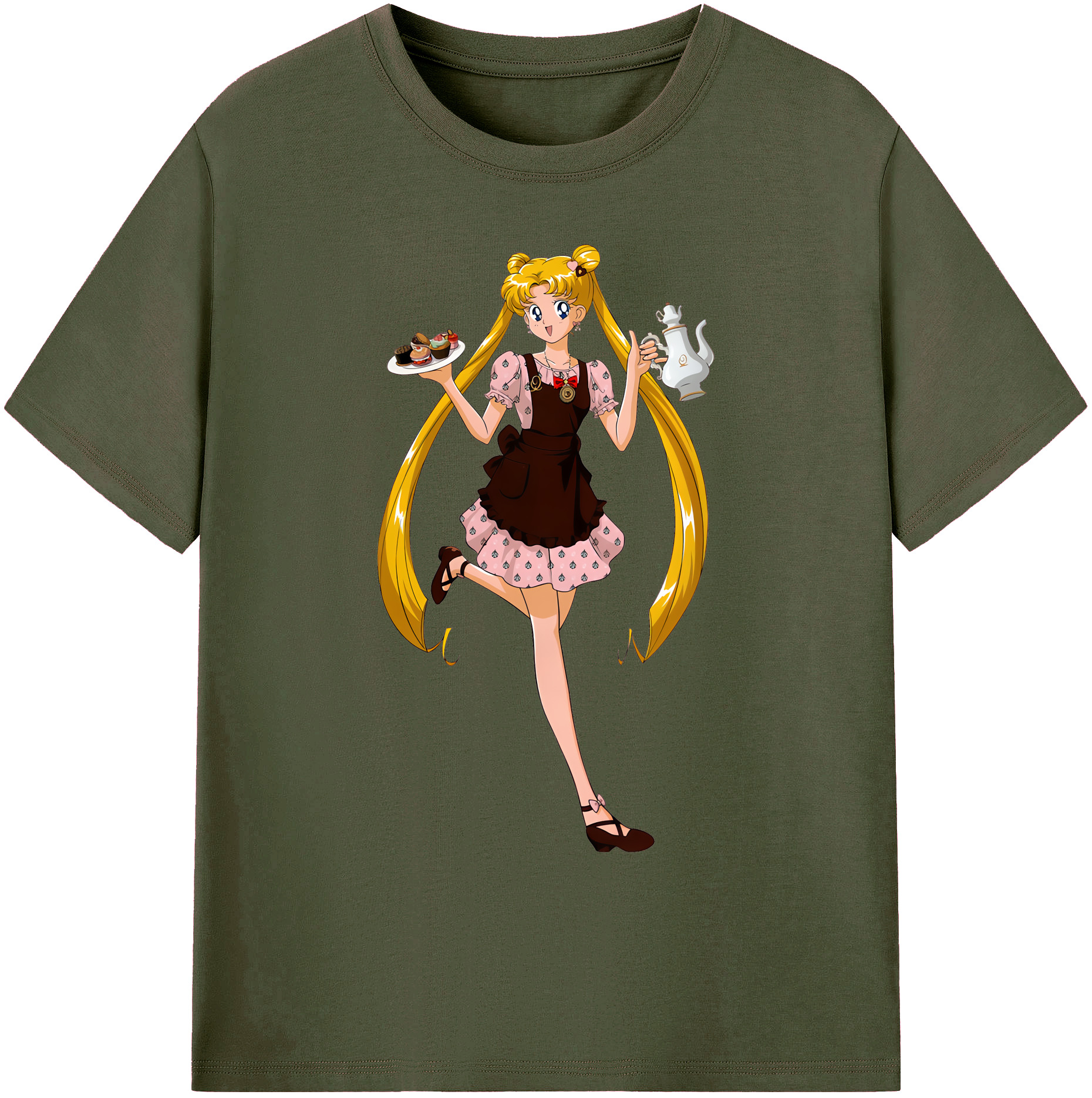 （画像用） 美少女戦士セーラームーン 愛野 美奈子 あいの みなこ Sailor Moon Aino Minako 綿100％ メンズ半袖Tシャツ｜肌触りやわらか＆通気性